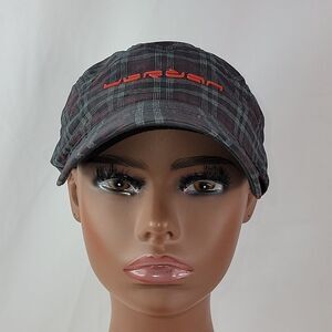 Jordan Plaid Hat with Red Logo